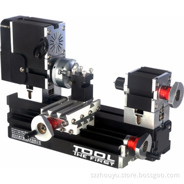 Powerful 60w motor Electroplated Mini Metal Lathe B for DIY model making,soft metal processing